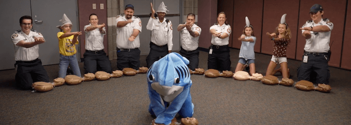 Baby Shark hands-only CPR