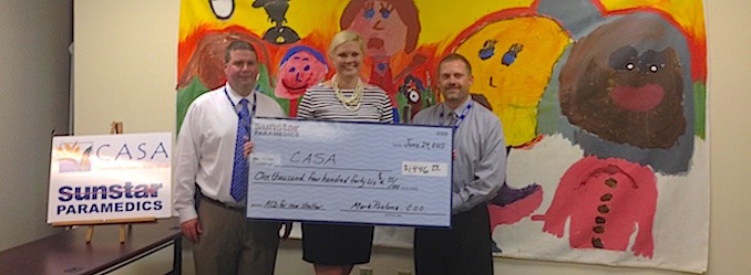 Sunstar provides funding for AED to CASA