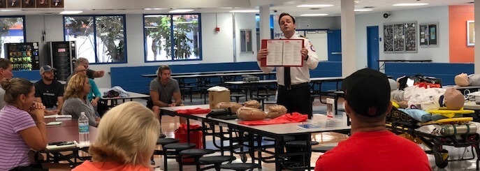 Sunstar Paramedics teaches Pinellas County teachers hands-only CPR